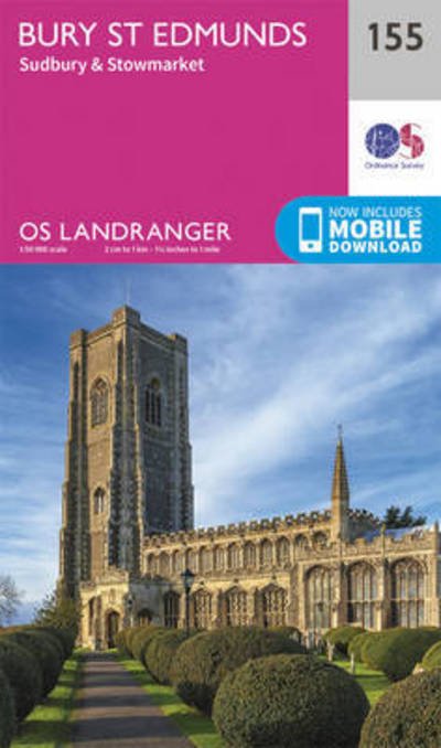 Cover for Ordnance Survey · Bury St Edmunds, Sudbury &amp; Stowmarket - OS Landranger Map (Kort) [February 2016 edition] (2016)