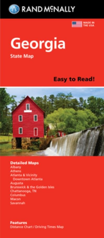 Rand McNally Easy to Read Folded Map: Georgia State Map - Rand Mcnally - Boeken - RAND MCNALLY - 9780528024535 - 6 augustus 2021