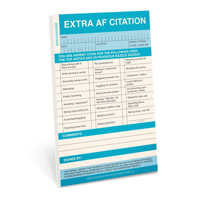 Cover for Knock Knock · Knock Knock Extra AF Sticky Citation Pad (Print) (2020)