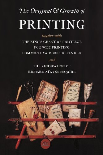 Cover for Richard Atkyns · The Original and Growth of Printing (Taschenbuch) (2012)