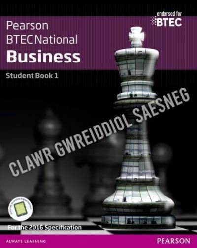 Cover for Atebol · BTEC Cenedlaethol Busnes: Llyfr Myfyrwyr 1 (Taschenbuch) (2020)