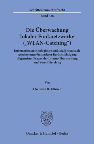 Cover for Ulbrich · Die Überwachung lokaler Funknet (Bok) (2019)