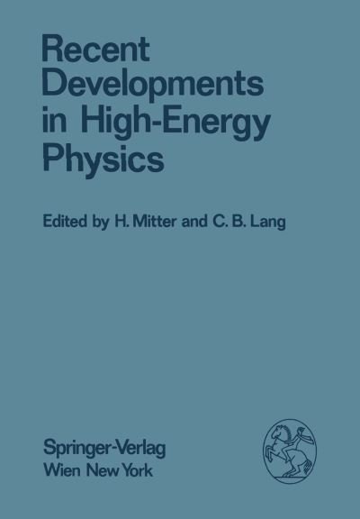 Cover for H Mitter · Recent Developments in High-Energy Physics - Few-Body Systems (Paperback Bog) [Softcover reprint of the original 1st ed. 1983 edition] (2011)
