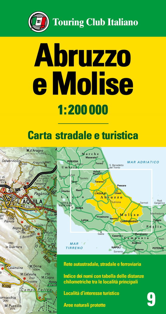 Abruzzo / Molise - Carta stradale e turistica -  - Książki - Touring - 9788836581535 - 11 kwietnia 2024