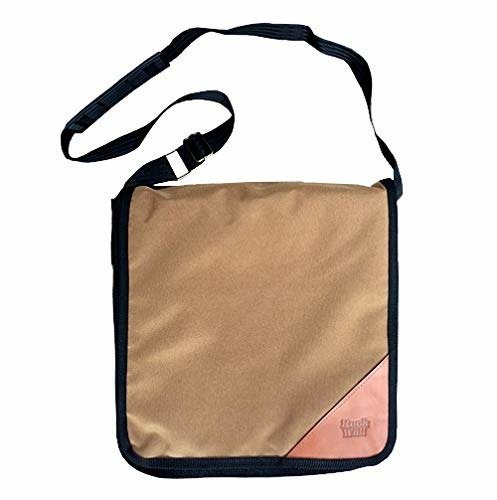 Shoulder Bag for Vinyl Records with Velcro Fastener - Brown - Rock on Wall - Music Protection - Produtos - ROCK ON WALL - 3760155850536 - 