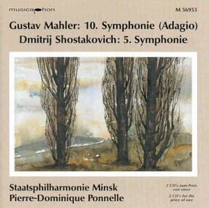 Cover for Mahler / State Philharmonic Orch Minsk / Ponnelle · Symphonie 10 (CD) (2020)