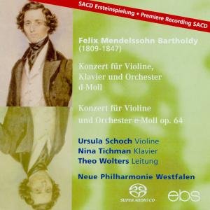 Cover for Mendelssohn / Schoch / Tichman / Wolters · Concert for Violin Pno (CD) (2012)
