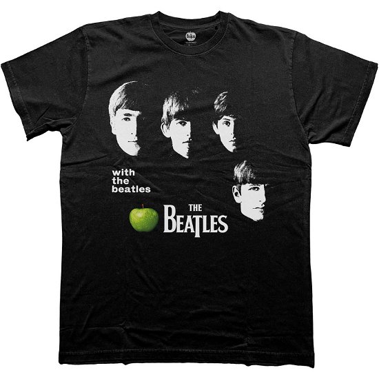 Cover for The Beatles · The Beatles Unisex T-Shirt: With The Beatles Apple (T-shirt) [size S]
