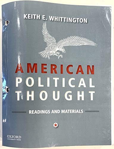Cover for Keith E. Whittington · American Political Thought (Lösa papper) (2019)