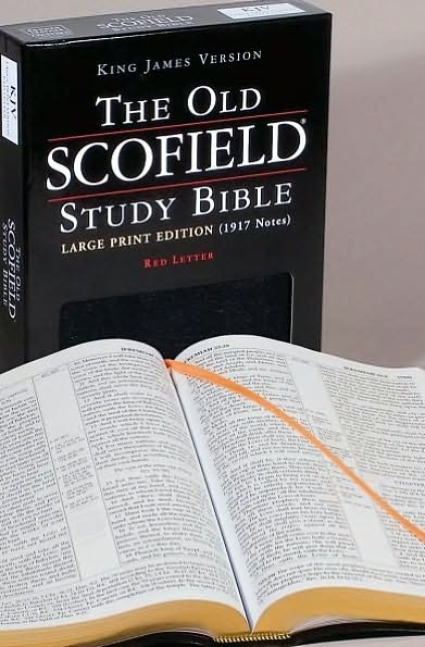 Cover for C I Scofield · Old Scofield Study Bible-kjv-large Print (Leather Book) [Large Print edition] [Black Bonded] (1996)