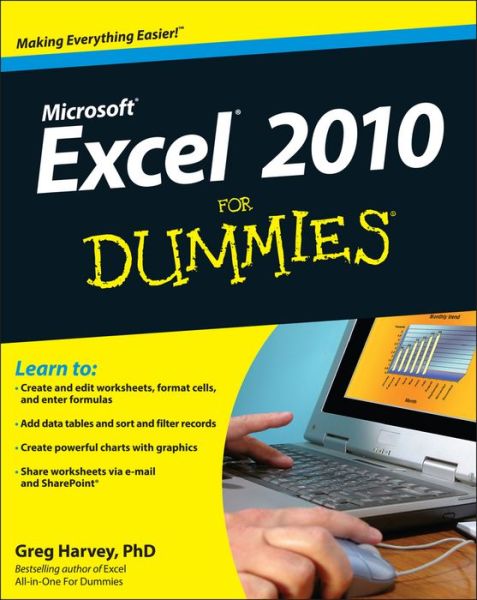 Cover for Harvey, Greg (Mind Over Media, Point Reyes Station, California) · Excel 2010 For Dummies (Paperback Book) (2010)