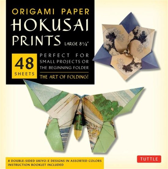 Cover for Tuttle Publishing · Origami Paper - Hokusai Prints - Large 8 1/4&quot; - 48 Sheets: Tuttle Origami Paper: Double-Sided Origami Sheets Printed with 8 Different Designs (Instructions for 6 Projects Included) (Schreibwaren) (2014)