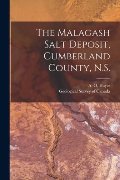 Cover for A O (Albert Orion) B 1882 Hayes · The Malagash Salt Deposit, Cumberland County, N.S. [microform] (Paperback Book) (2021)