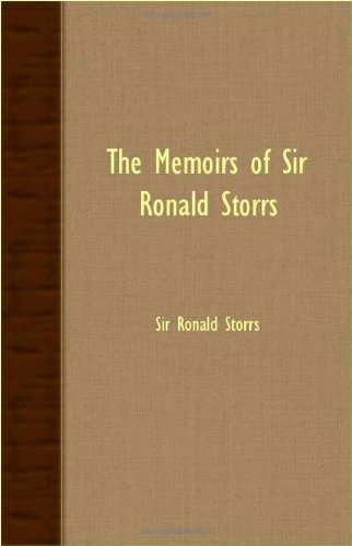 Cover for Ronald Storrs · The Memoirs of Sir Ronald Storrs (Paperback Book) (2007)