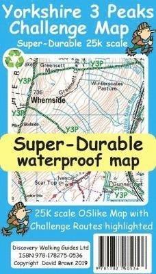 Cover for David Brawn · Yorkshire 3 Peaks Challenge Map (Kort) (2019)