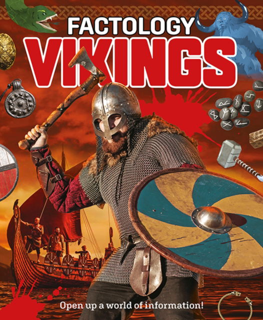 Cover for Factology: Vikings: Open Up a World of Information! - Factology (Hardcover Book) (2024)