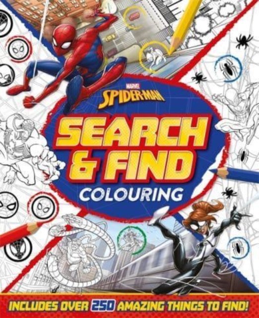 Marvel Spider-Man: Search & Find Colouring - Marvel Entertainment International Ltd - Bøger - Bonnier Books Ltd - 9781803684536 - 30. november 2022