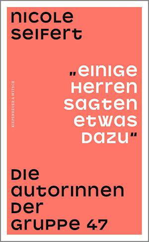 Cover for Nicole Seifert · Einige Herren Sagten Etwas Dazu (Book)