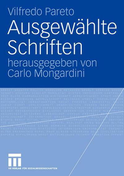 Cover for Vilfredo Pareto · Ausgewahlte Schriften (Taschenbuch) [2007 edition] (2007)