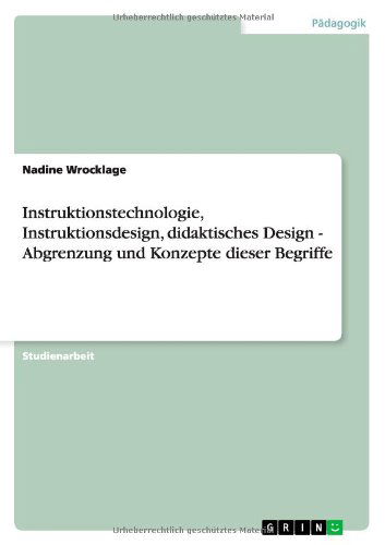 Cover for Wrocklage · Instruktionstechnologie, Inst (Book) [German edition] (2011)