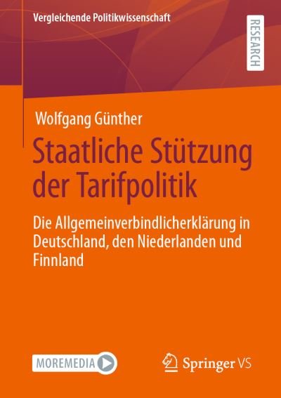Cover for Günther · Staatliche Stuetzung der Tarifpolitik (Book) (2021)