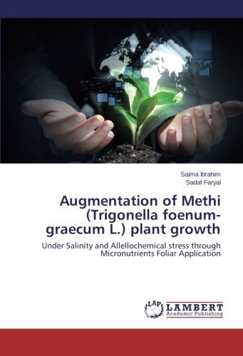 Cover for Sadaf Faryal · Augmentation of Methi (Trigonella Foenum-graecum L.) Plant Growth: Under Salinity and Allellochemical Stress Through Micronutrients Foliar Application (Pocketbok) (2014)