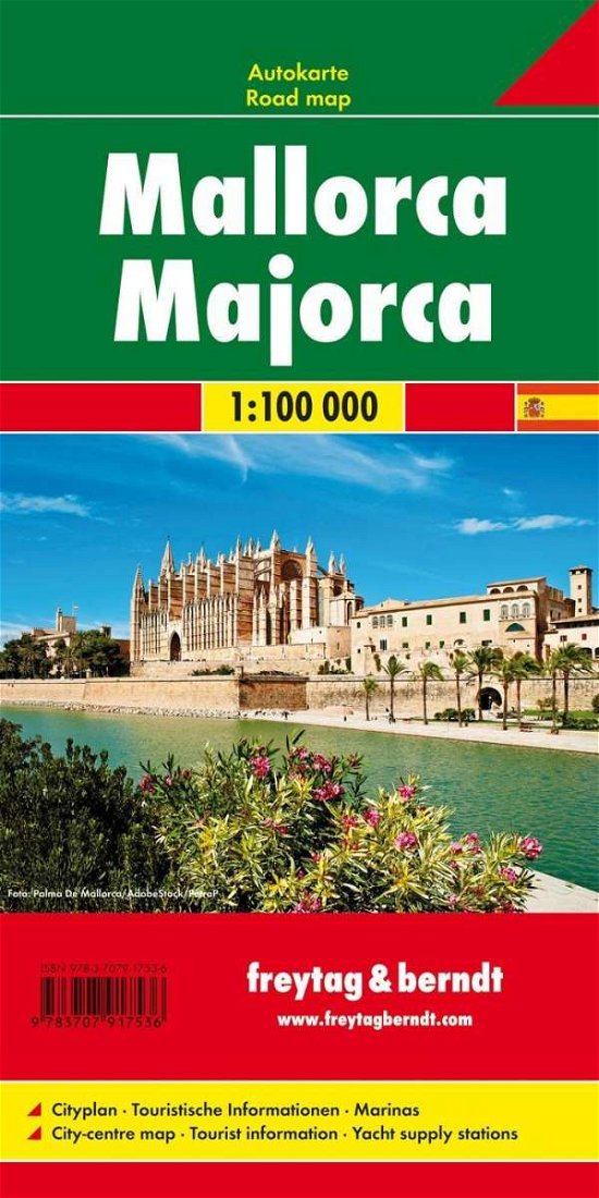 Cover for Mallorca Road Map 1:100 000 (Landkart) (2018)