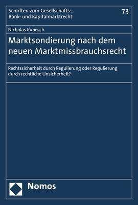 Cover for Kubesch · Marktsondierung nach dem neuen (Bog) (2019)