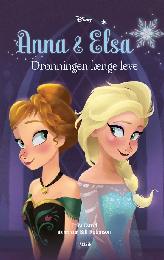 Cover for Disney · Anna og Elsa - Dronningen længe leve (Bound Book) [1th edição] (2024)