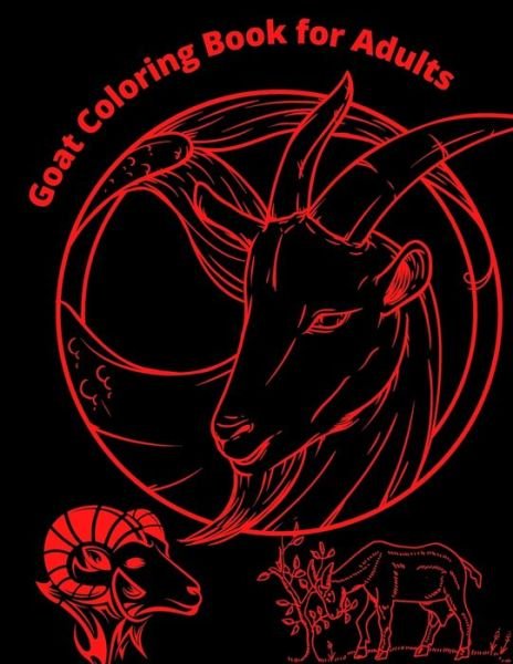 Cover for Ajibon Publishing · Goat Coloring Book for Adults (Pocketbok) (2021)
