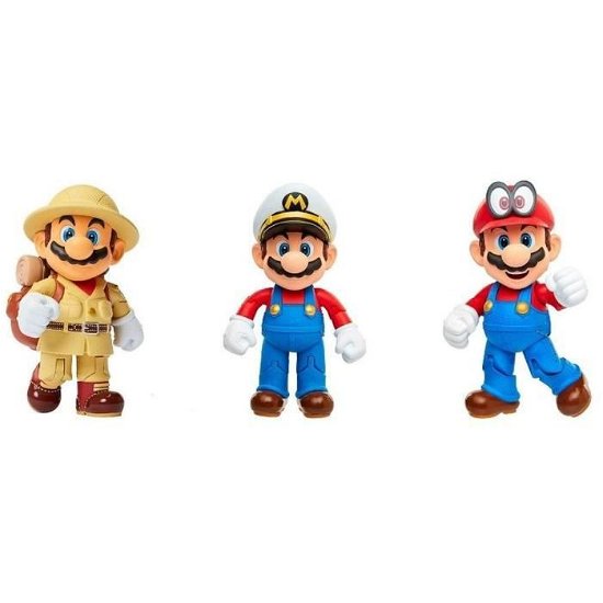Super Mario - Mario Odyssey 3 Pack (Personaggi 4") - Nintendo: Jakks - Merchandise -  - 0192995406537 - 