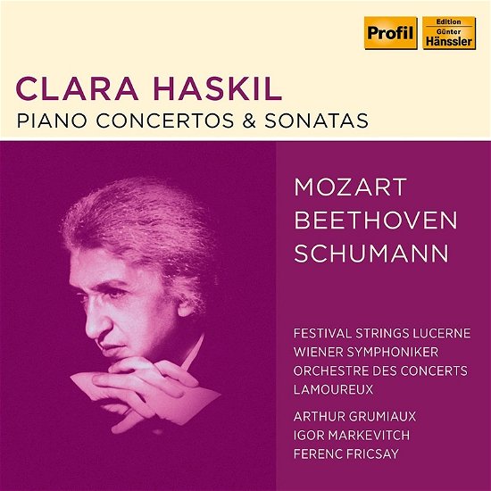 Cover for Clara Haskil · Beethoven, Mozart &amp; Schumann: Piano Concertos &amp; Sonatas (CD) (2022)