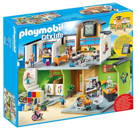 Cover for Playmobil · Playmobil - Furnished School Building (Leketøy) (2019)