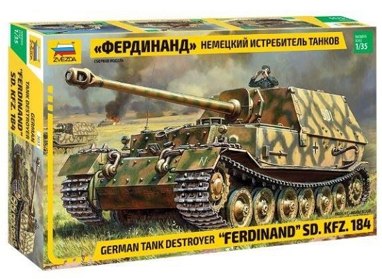 Cover for Zvezda · 1:35 Sd. Kfz.184 ferdinand Tiger (Legetøj)