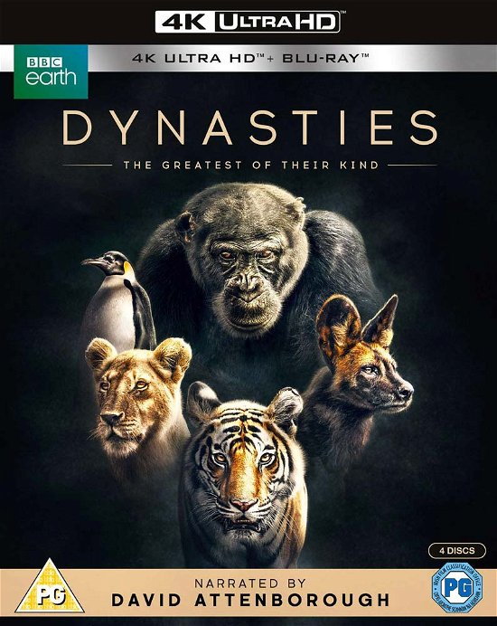 Cover for Dynasties Uhd  BD · David Attenborough - Dynasties (4K UHD Blu-ray) (2018)