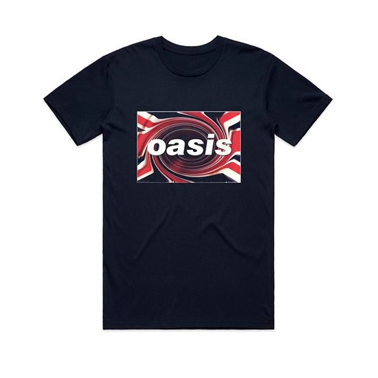 Oasis Unisex T-Shirt: Union Jack - Oasis - Produtos - PHD - 5056187722537 - 25 de novembro de 2019