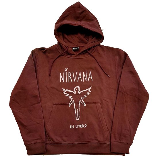 Nirvana Unisex Pullover Hoodie: In Utero Outline - Nirvana - Merchandise -  - 5056561054537 - 