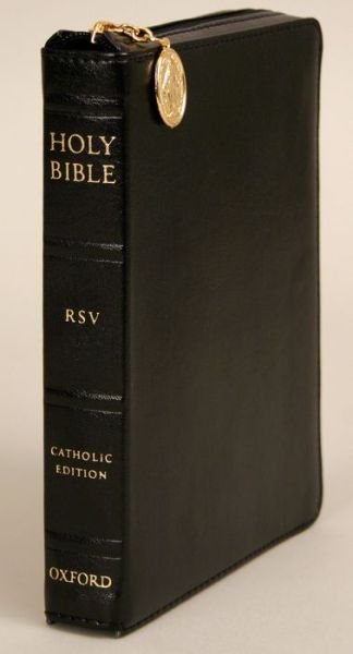 Cover for Oxford University Press · The Revised Standard Version Catholic Bible, Compact Edition, Zipper Duradera (Läderbok) [Compact edition] [Black Imitation] (2005)