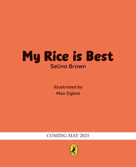 Cover for Selina Brown · My Rice is Best (Paperback Book) (2025)