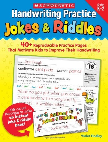 Cover for Violet Findley · Handwriting Practice: Jokes &amp; Riddles: 40+ Reproducible Practice Pages That Motivate Kids to Improve Their Handwriting (Paperback Book) [10.2.2010 edition] (2010)