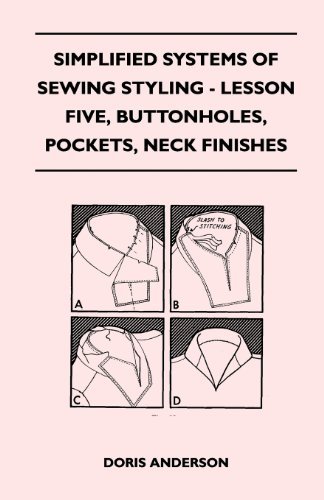Cover for Doris Anderson · Simplified Systems of Sewing Styling - Lesson Five, Buttonholes, Pockets, Neck Finishes (Paperback Book) (2011)