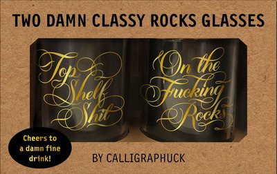 Cover for Chronicle Books · Two Damn Classy Rocks Glasses (MERCH) (2020)