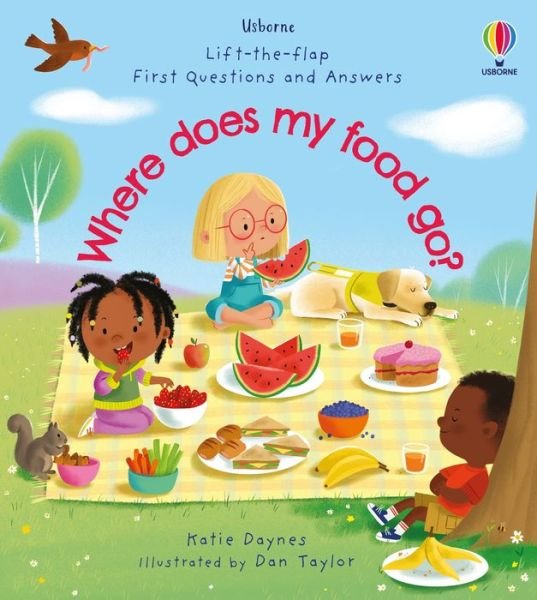 Cover for Katie Daynes · First Questions and Answers: Where does my food go? - First Questions and Answers (Board book) (2022)