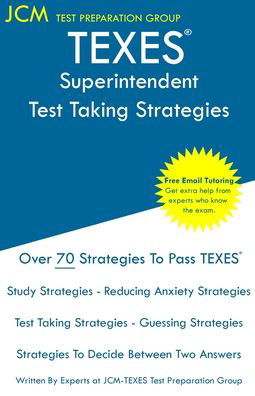 Cover for Jcm-Texes Test Preparation Tutors · TEXES Superintendent - Test Taking Strategies (Paperback Bog) (2019)