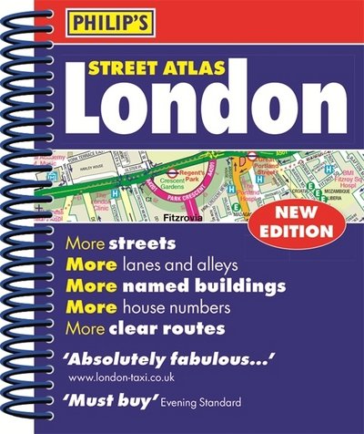 Philip's Street Atlas London - new spiral-bound edition: Mini Spiral Edition - Philip's Street Atlas - Philip's Maps - Bøger - Octopus Publishing Group - 9781849074537 - 7. september 2017