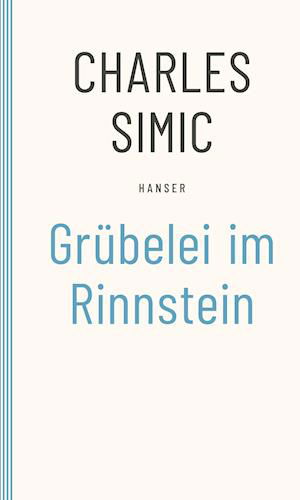 Cover for Charles Simic · Grübelei im Rinnstein (Buch) (2000)