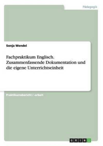 Cover for Wendel · Fachpraktikum Englisch. Zusammen (Book)