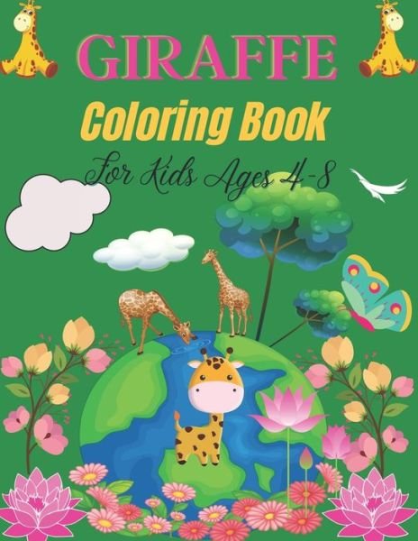Cover for Drowsa Publications · GIRAFFE Coloring Book For kids Ages 4-8 (Pocketbok) (2020)