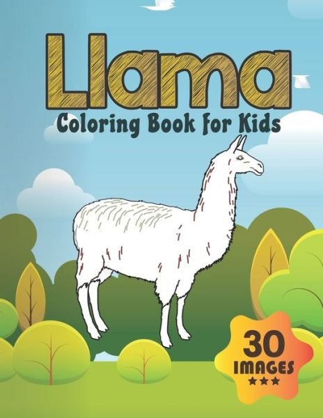 Cover for Neocute Press · Llama Coloring for Book (Paperback Book) (2020)