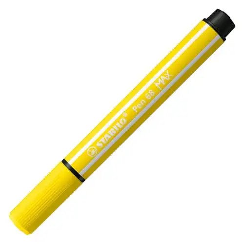 STABILO Pen 68 MAX - Viltstift Met Dikke Beitelpunt - Citroe - Stabilo - Merchandise -  - 4006381569538 - 